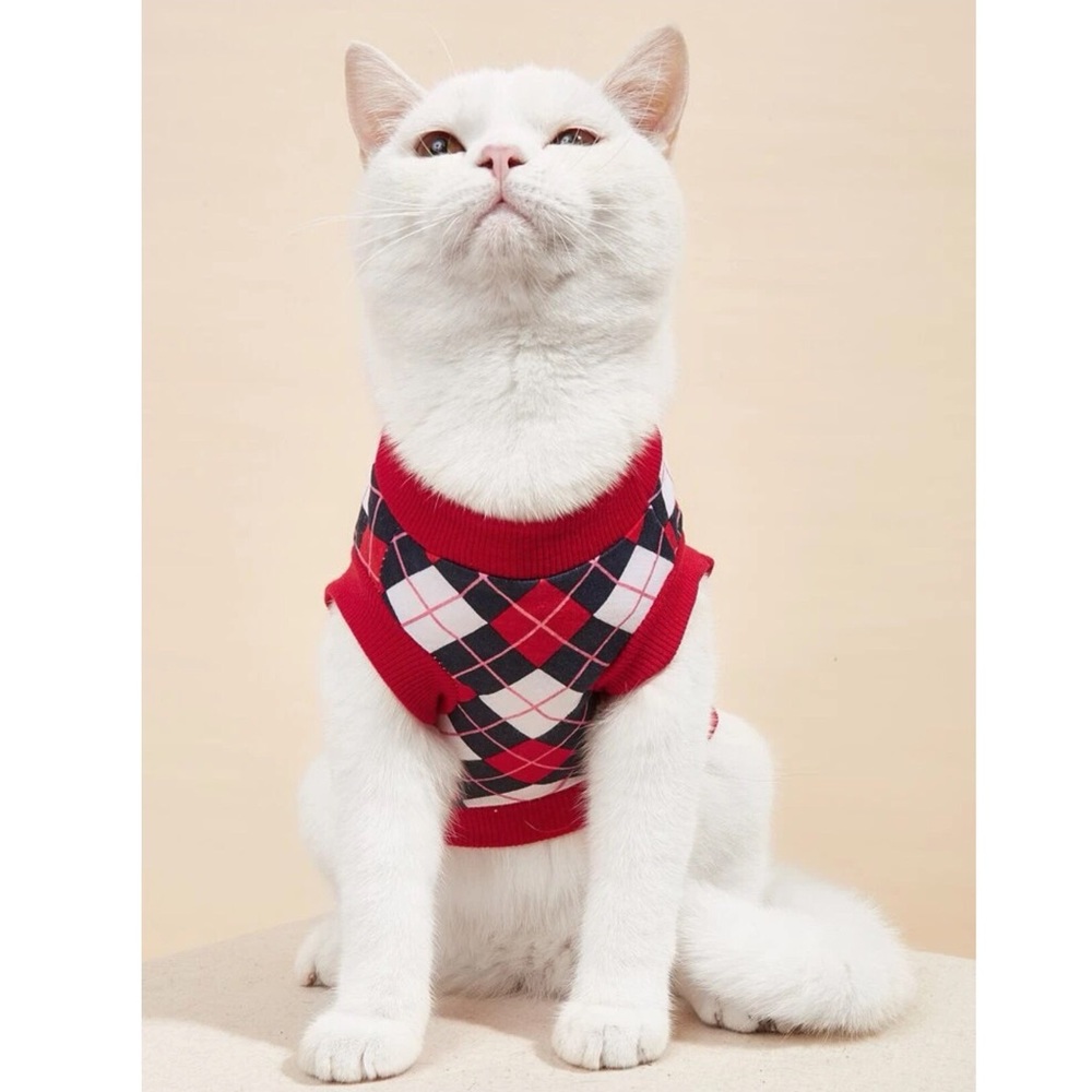 Plaid Print Pet Top 🐕